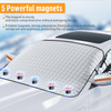 Professional title: "4-Layer Magnetic Car Windshield Cover for Winter Protection Against Ice, Frost, and Snow"