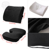 Professional title: "Memory Foam Lumbar Back Support Set for Car Seat and Office Chair with Cushion - UK Made"